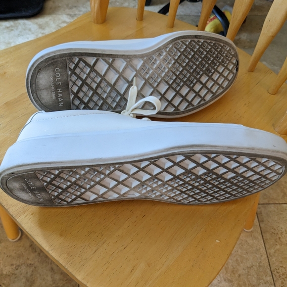 Cole Haan Grand Crosscourt Traveler White Men's 8 Leather Oxford Sneaker C36656 - Picture 3 of 9